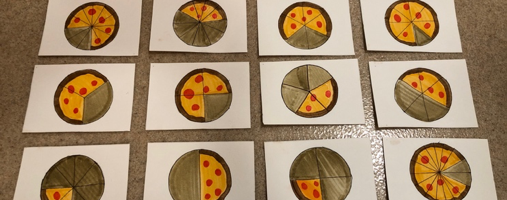 Learning Object: Memory Matching with Fractions & Pizza Pies